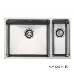 Renno DE 511 1.5 Göz Evye 68x44 cm Damlalıksız Sol - Renno