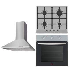 Renno Mekanik Inox Ankastre Set (Ocak + Davlumbaz + Fırın) - Renno
