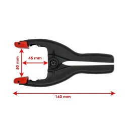 Rox 0152 Yaylı Mandal Tip Kıskaç İşkence 50 mm (2 li) - 2