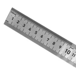 Rox 0199 Çift Taraflı Çelik Cetvel 300 mm - 4