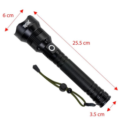 Rox 0212 Şarjlı Led El Feneri 2000 Lümen - 3