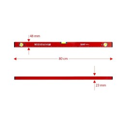 Rox 0350 Mıknatıslı Alüminyum Su Terazisi 80 cm - 3
