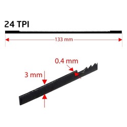 Rox 0367 Dekupaj Kıl Testere Ucu 133 mm Z:24 (10'lu Paket) - 3