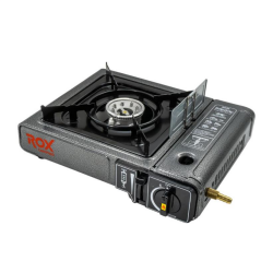 Rox Camping 0103 Tekli Portatif Kamp Ocak, Rüzgarlıa Gaz Girişliklı, Ekstr - ROX