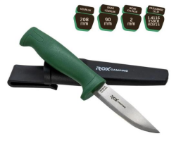 Rox Camping 0319 Bushcraft Eco Paslanmaz Çelik Kamp Bıçağı (Yeşil) - ROX
