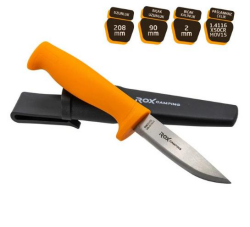 Rox Camping 0320 Bushcraft Eco Paslanmaz Çelik Kamp Bıçağı (Turuncu) - ROX