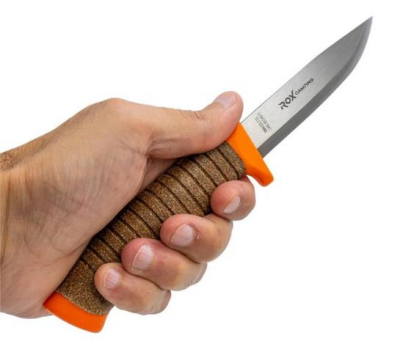 Rox Camping 0321 Bushcraft Plus Paslanmaz Çelik Kamp Bıçağı (Turuncu) - 4