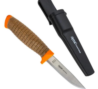 Rox Camping 0321 Bushcraft Plus Paslanmaz Çelik Kamp Bıçağı (Turuncu) - 3