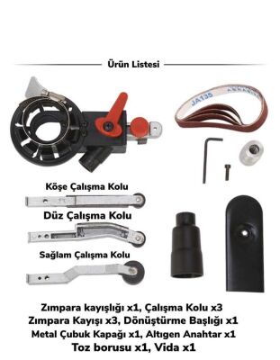 Rox Wood 0030 Taş Motoruna Takılır Şerit Bant Zımpara Aparatı - 3