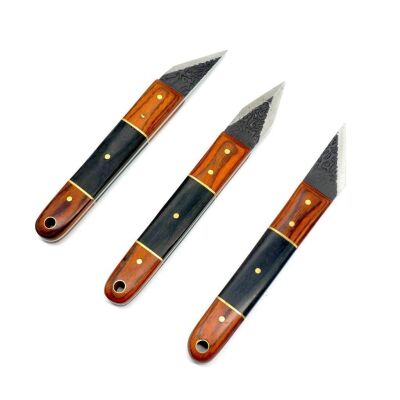 Rox Wood 0056 LUBAN Ahşap İşaretleme Bıçak Seti 3 Parça - 3