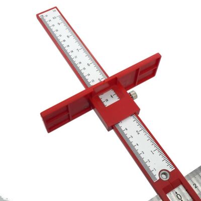 Rox Wood 0058 Delik Delme Merkezleme Kılavuz Cetveli Kulp Takma Şablonu - 4