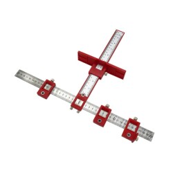 Rox Wood 0058 Delik Delme Merkezleme Kılavuz Cetveli Kulp Takma Şablonu - 2