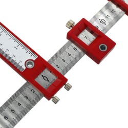 Rox Wood 0058 Delik Delme Merkezleme Kılavuz Cetveli Kulp Takma Şablonu - 3