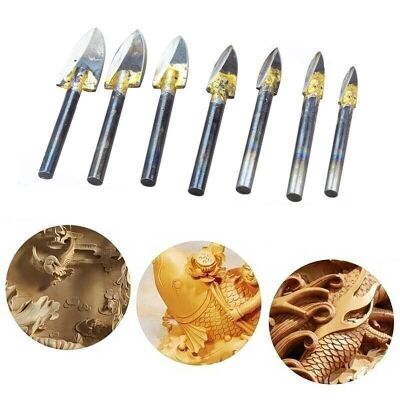 Rox Wood 0065 Gravür Ahşap Oyma Seti 6 mm Sap 7 Parça - 1