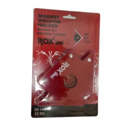 Rox Wood 0072 Manyetik Açılı Kaynak Tutucu Mıknatıs Gönye 50 Lbs - 3
