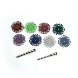 Rox Wood 0085 Gravür Polisaj Parlatma Zımpara Seti 10 Parça Kıl Disk - 2