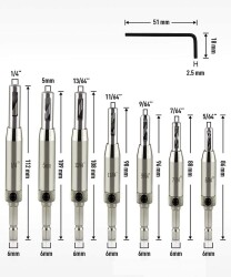 Rox Wood 0086 Kendinden Merkezlemeli Bits Saplı Matkap Ucu Seti 7 Parça - 2