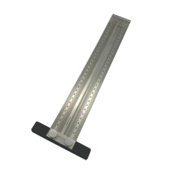 Rox Wood 0090 Hassas İşaretleme Şablon Paslanmaz T Cetvel 300 mm - ROXWOOD
