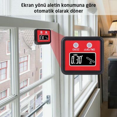 Rox Wood 0095 Dijital Mıknatıslı Açı Ölçer - 4