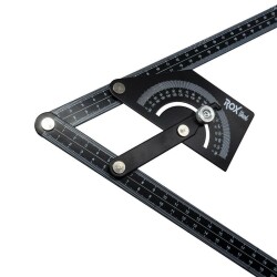 Rox Wood 0102 Çok Fonksiyonlu Dereceli Gönye İletki 23cm x 50cm - ROX WOOD