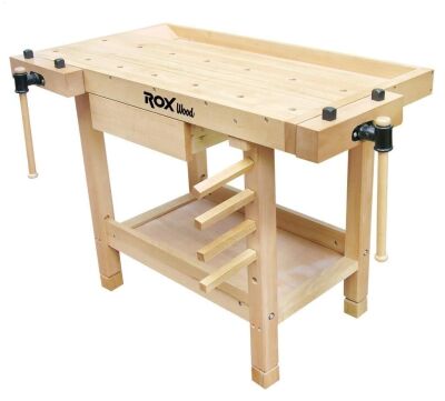 Rox Wood 0111 İki Mengeneli Hobi Ahşap Oyma Marangoz Çalışma Tezgahı 106 cm - 1