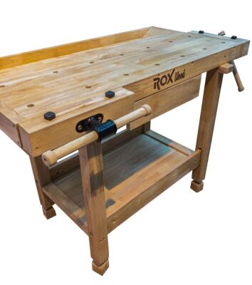 Rox Wood 0111 İki Mengeneli Hobi Ahşap Oyma Marangoz Çalışma Tezgahı 106 cm - 2