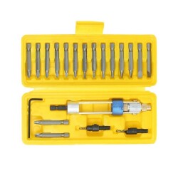 Rox Wood 0119 Pratik Delme Vidalama Kılavuz Bits Seti - 20 Parça - ROX