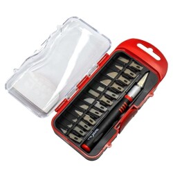 Rox Wood 0180 Pro Neşter Ahşap ve Maket Hobi Bıçak Seti 15 Parça - 1