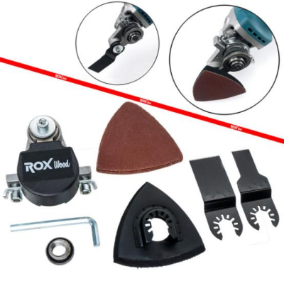 Rox Wood 0191 Taşlama Motorları İçin Çok Amaçlı Salınım Alet Adaptörü - 1