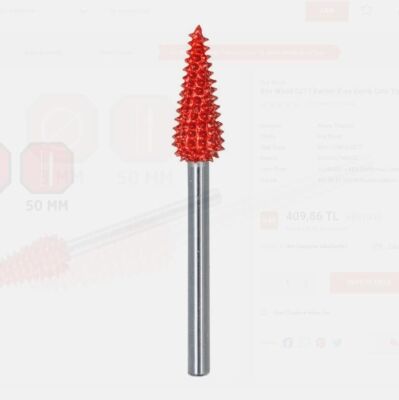 Rox Wood 0277 Karbür Kısa Konik Çam Tip Ahşap Şekillendirme Törpü - 2