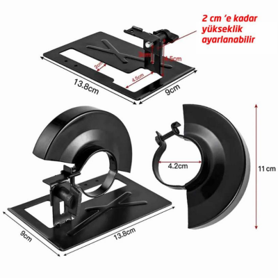 Rox Wood 0281 Avuç Taşlama Makinesi Sunta Kesme Aparatı 100 mm - 4