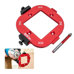 Rox Wood 0282 Alüminyum 4 Açılı Köşe Yönlendirici Freze Şablonu - 1