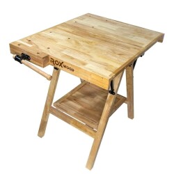 Rox Wood 0338 Mengeneli Katlanır Ahşap Marangoz Çalışma Tezgahı - 3