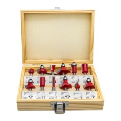 ROX WOOD 12 Parça Ahşap Freze Seti 6mm sap - 3