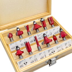ROX WOOD 12 Parça Ahşap Freze Seti 8mm sap - 4