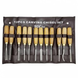 ROX Wood Ahşap Oyma Iskarpela Seti 12 Parça - ROXWOOD