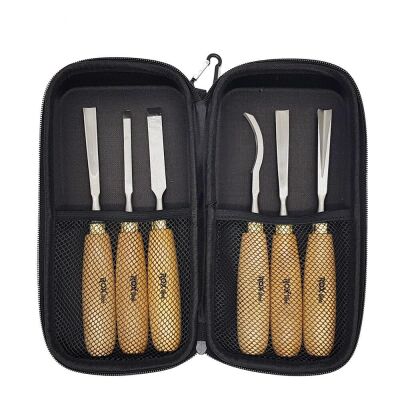 ROX Wood Ahşap Oyma Iskarpela Seti 6 Parça Neopren Çantalı - 3