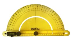 Rox Wood Çok Fonksiyonlu Dereceli Plastik Açı Bulucu Gönye 0-180 Derece - ROXWOOD