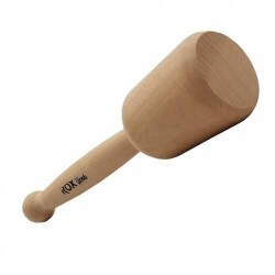 Rox Wood Dikey Silindir Ahşap Tokmak 23 x 5.5 cm - ROX WOOD