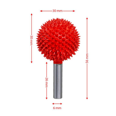 ROX WOOD Karbür Yuvarlak Tip Top Törpü 30mm - 3