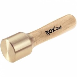 ROX Wood Oymacı Pirinç Başlı Tokmak Carving Mallet 280 gr - ROXWOOD