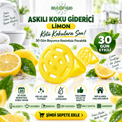 Rulopak Askılı Koku Giderici Limon - 5
