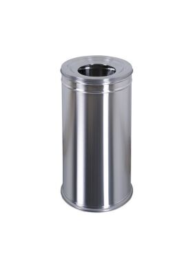 Rulopak Çember Geçmeli Paslanmaz Çöp Kovası 15 Litre - 1