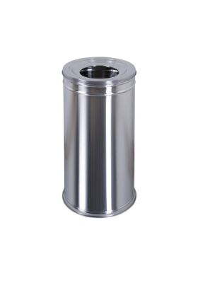 Rulopak Çember Geçmeli Paslanmaz Çöp Kovası 30 Litre - 1