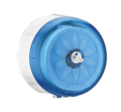 Rulopak Cimri İçten Çekmeli Tuvalet Kağıdı Dispenseri Transparan Mavi - 1