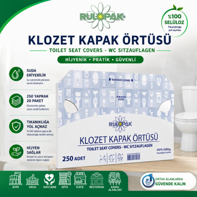 Rulopak Klozet Kapak Örtüsü 20 Paket - 3