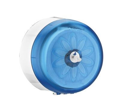 Rulopak Mini Cimri İçten Çekmeli Tuvalet Kağıdı Dispenseri Transparan Mavi - 1