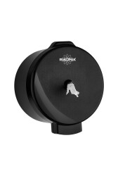 Rulopak Modern Cimri İçten Çekmeli Tuvalet Kağıdı Dispenseri Siyah - Rulopak