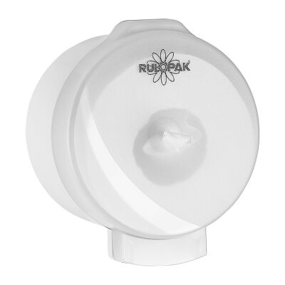 Rulopak Modern Cimri İçten Çekmeli Tuvalet Kağıdı Dispenseri Transparan Beyaz - 1