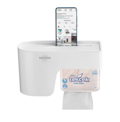 Rulopak Multitask Tuvalet Kağıdı Dispenseri Beyaz - 3